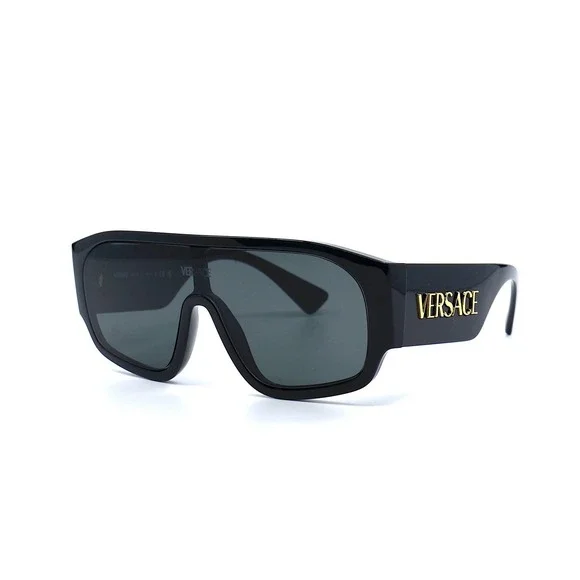 VERSACE VE4439 GB1/87 BLACK GREY SUNGLASSES - Picture 1 of 11